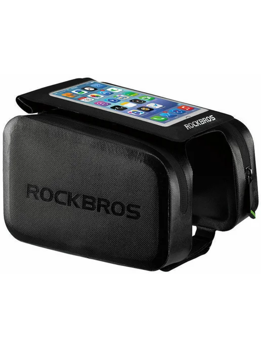 Rockbros Велосумка на раму с держателем телефона, черный, фото 2