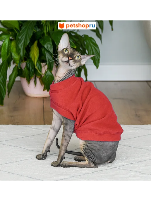 PetShop Жилет для кошек "Моди", L Tappi, красный, фото 2
