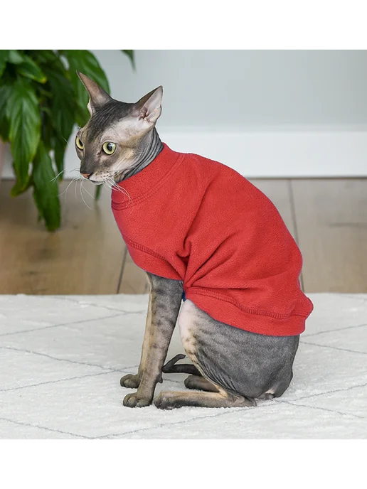PetShop Жилет для кошек "Моди", L Tappi, красный, фото 4