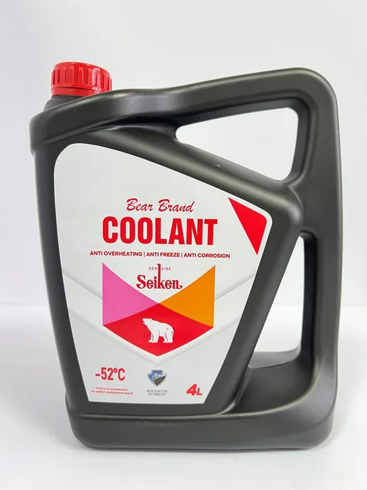 SEIKEN Антифриз готовый -52С Coolant RED 60% (4л), 4 л
