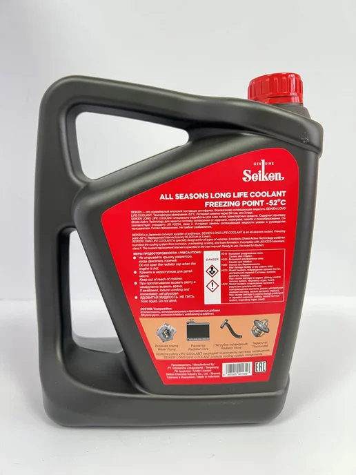 SEIKEN Антифриз готовый -52С Coolant RED 60% (4л), 4 л, фото 2