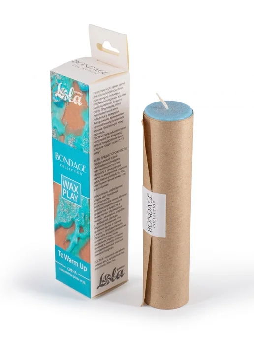 lola games Свеча «Wax Play To Warm Up», голубой, фото 2