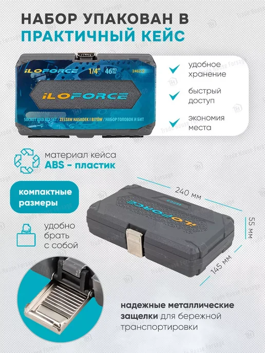 ILOforce Набор инструментов для автомобиля 46 предметов, вариант, фото 6