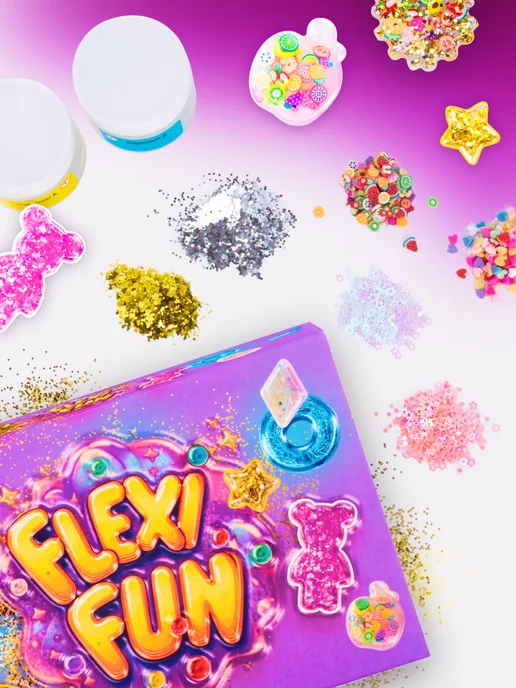DREAM MAKERS Набор опытов Создание гибких фигурок Flexi Fun для девочек, белый, фото 2