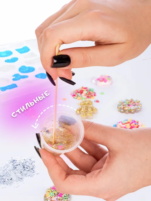 DREAM MAKERS Набор опытов Создание гибких фигурок Flexi Fun для девочек, белый, фото 8
