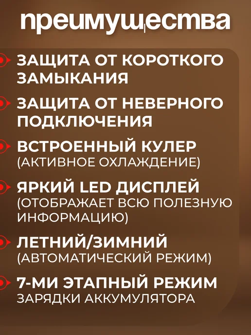VOLAT Автомобильное зарядное устройство для аккумулятора 12В 24В, вариант, фото 7