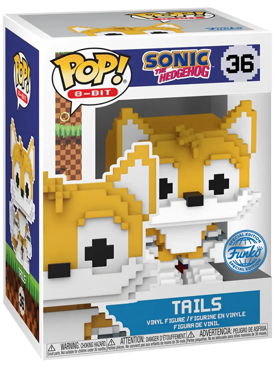Фигурка Funko POP! 8-Bit Ежик Соник Тейлз (Exc) (36)