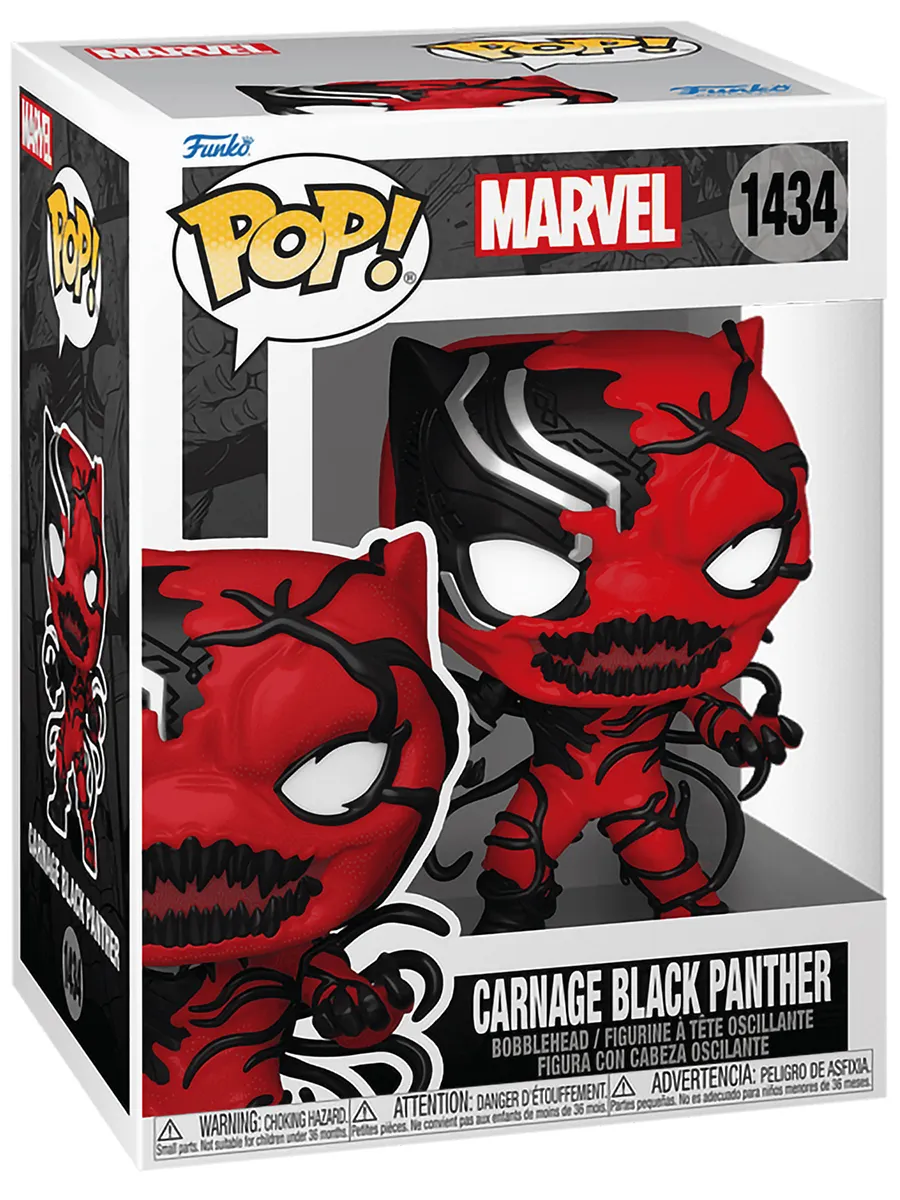 Фигурка Funko POP! башкотряс Марвел Карнаж Черная пантера