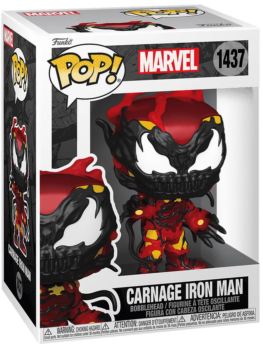 Фигурка Funko POP! башкотряс Марвел Карнаж Железный человек