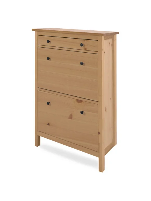 IKEA Тумба для обуви Икеа HEMNES Кымор 127см, белый, коричневый, фото 7