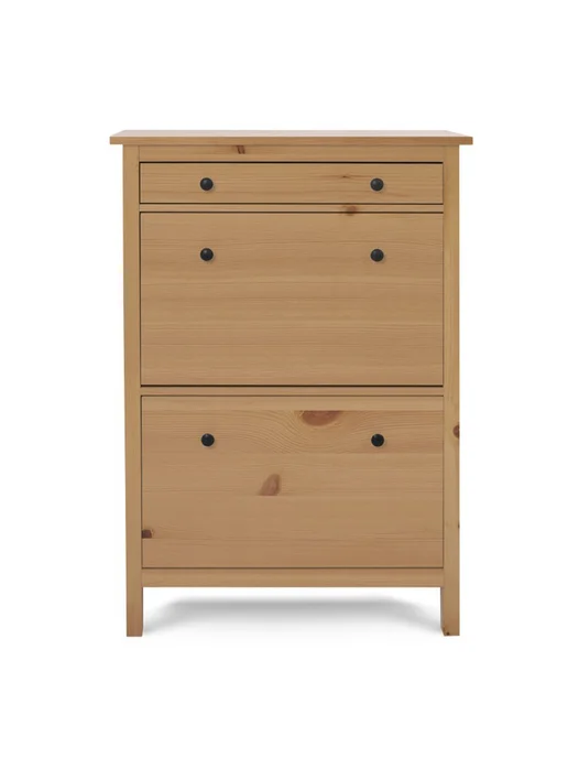 IKEA Тумба для обуви Икеа HEMNES Кымор 127см, белый, коричневый, фото 8