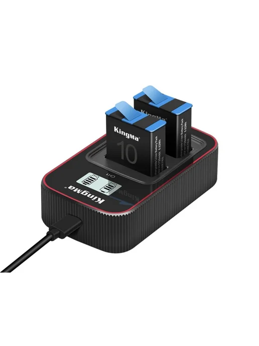 Kingma Набор зу на 2 акб с дисплеем + 2 акб GoPro 9 10, вариант, фото 4
