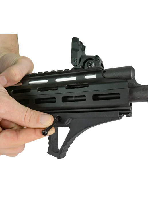 Strike Gear Рукоятка Ace на picatinny, 3D печать пластик, черный, фото 7