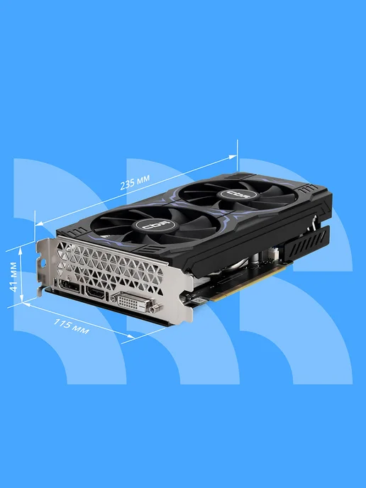 CBR Видеокарта для пк RTX3050 8Gb GDDR6 128bit 1552-1777Mhz, 8 ГБ, фото 6