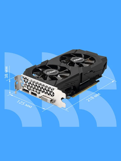 CBR Видеокарта GTX 1650 4Gb GDDR6, 128bit, 1410-1590Mhz 75W, 4 ГБ, 75 Вт, фото 6