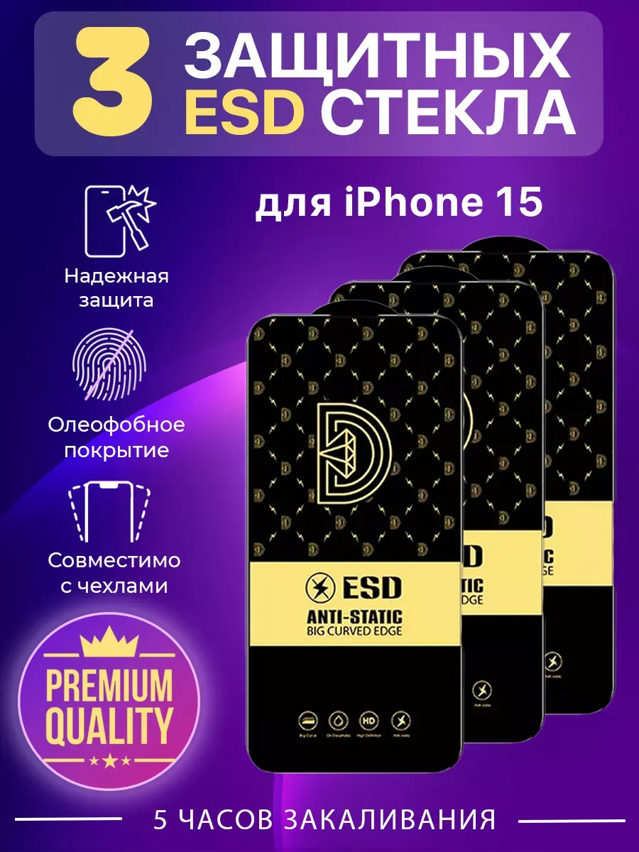 Защитное стекло для iPhone 15