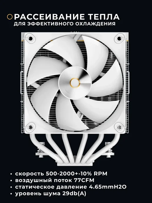 OCYPUS Кулер для процессора 260W TDP 4 pin 120 мм, 260 Вт, фото 4