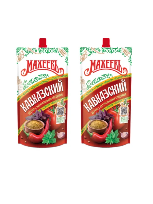 МахеевЪ Кетчуп Кавказский 300 г, 3 шт, 300 г, 2 шт