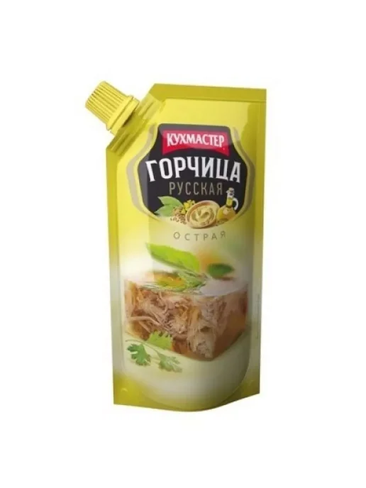 КухМастер Горчица Русская, 140 г, 4 шт, 140 г, 4 шт, фото 2