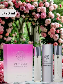 Набор духов 3 шт Versace Bright Crystal 60 мл 308358960 купить за 1 215 ₽ в интернет-магазине Wildberries