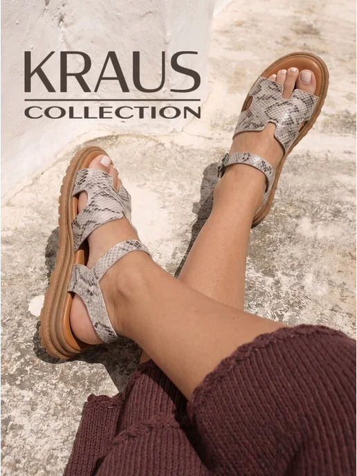 KRAUS Collection Босоножки летние женские белые, черный, фото 4