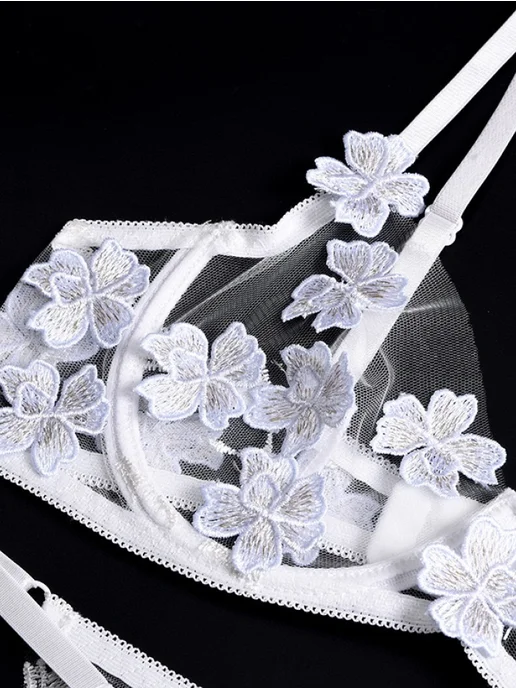 Diamond Clothes Нижнее белье комплект кружевное, прозрачный, фото 2