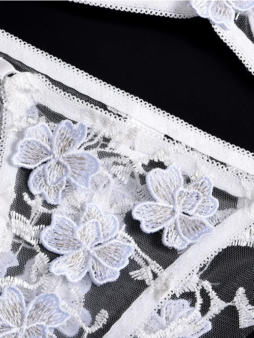 Diamond Clothes Нижнее белье комплект кружевное, прозрачный, фото 5