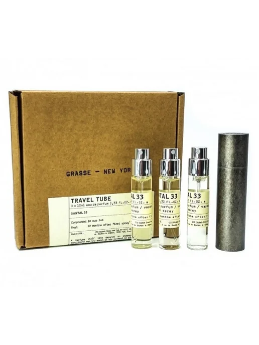 LUCKY SHOPOGOLIC НАБОР SANTAL САНТАЛ 33 TRAVEL TUBE 3 X 10 ML, 3x10