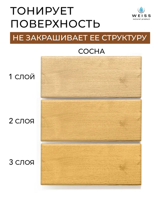 Weiss natural product Масло для дерева сосна, 800мл, 800 мл, фото 4