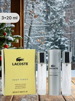 Набор духов 3 шт Lacoste Pour Femme 60 мл 309014280 купить за 2 430 ₽ в интернет-магазине Wildberries