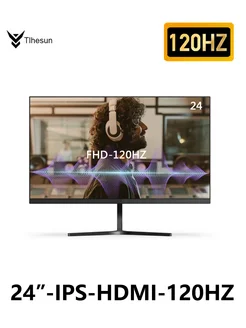 монитор 24 дюйма 100Гц FHD 1920*1080 HDR - HDMI+VGA 1МС Tlhesun 309025023 купить за 8 540 ₽ в интернет-магазине Wildberries