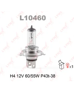 Лампа H4 L10460 LYNXAUTO 309182281 купить за 216 ₽ в интернет-магазине Wildberries