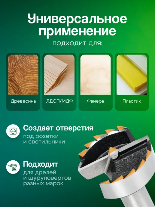 Фреза 16x25x80x130х12 мм для врезки замков со стружколомом, 68x25, фото 4
