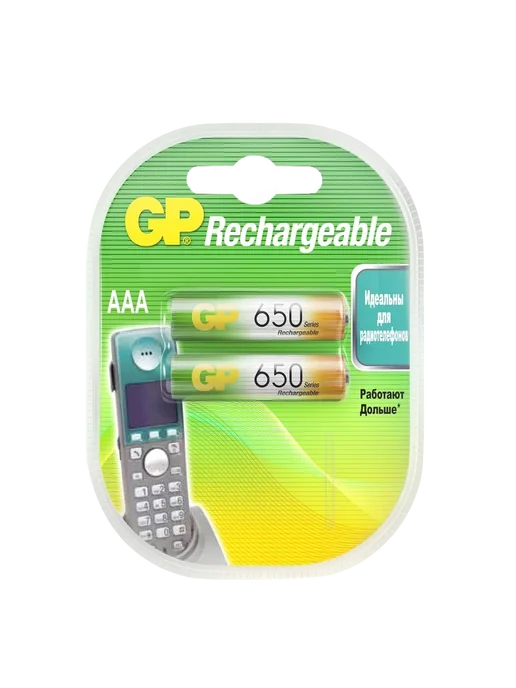 GP Аккумуляторные батарейки 650мАч, 650 мАч, фото 3