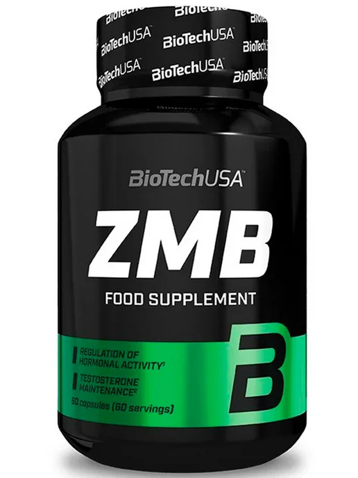 BioTechUSA Комплекс Цинк, Магний, B6 ZMB 60 капсул, вариант, фото 2