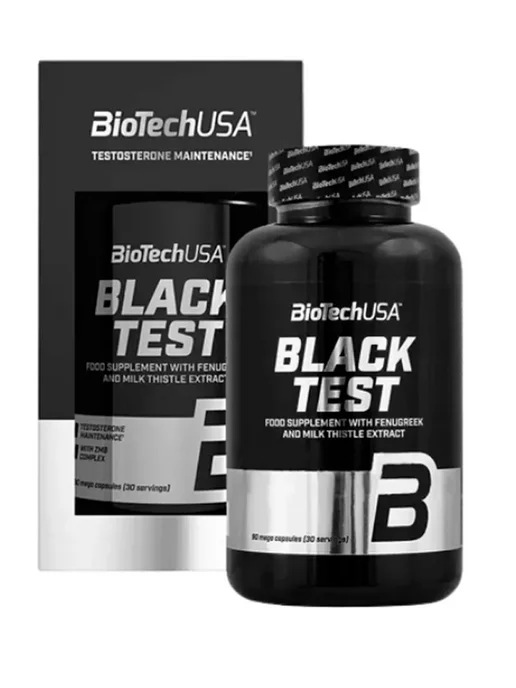BioTechUSA Витаминно-аминокислотный комплекс Black Test 90 капсул, черный, фото 2