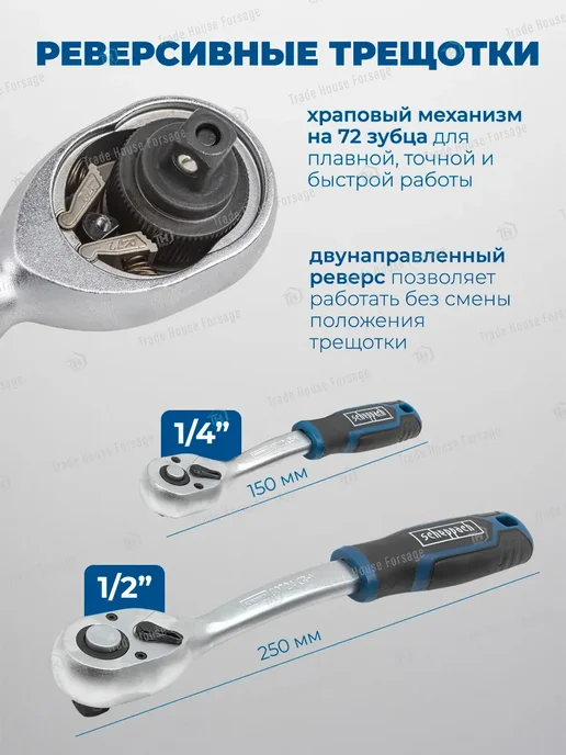 Scheppach Набор инструментов для автомобиля 108 предметов, в упаковке 7,1 кг, фото 2