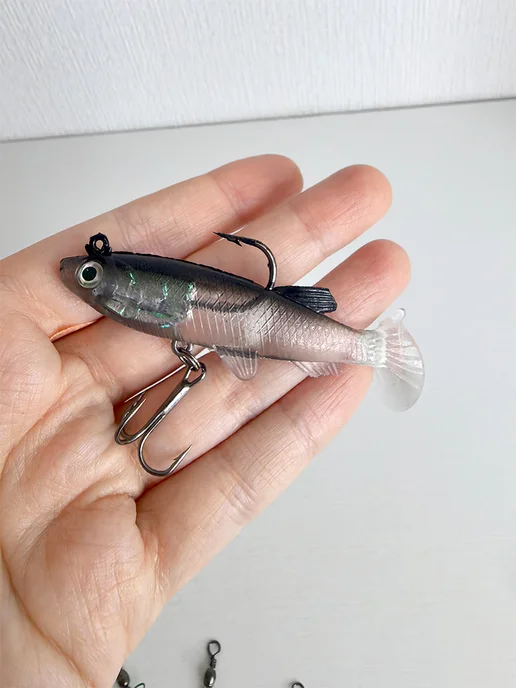 FISHROOM Силиконовые приманки виброхвост 8.5см 12гр, 12 г, фото 5