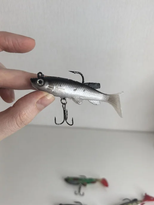 FISHROOM Силиконовые приманки виброхвост 8.5см 12гр, 12 г, фото 6