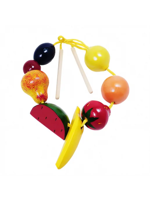 RNToys Бусы фрукты-ягоды цветные, вариант