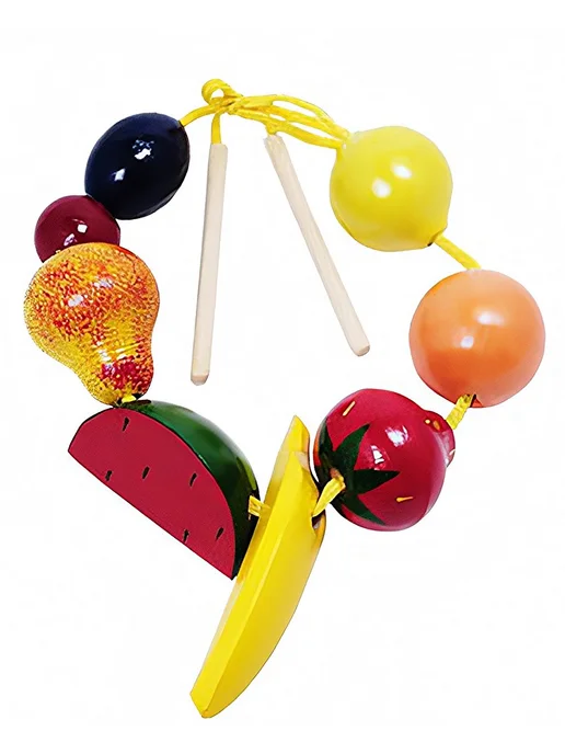RNToys Бусы фрукты-ягоды цветные, вариант, фото 2