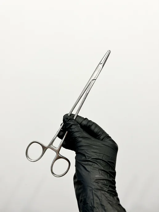 Иглодержатель хирургический 200 мм Surgicon J-24-020, серый, фото 7
