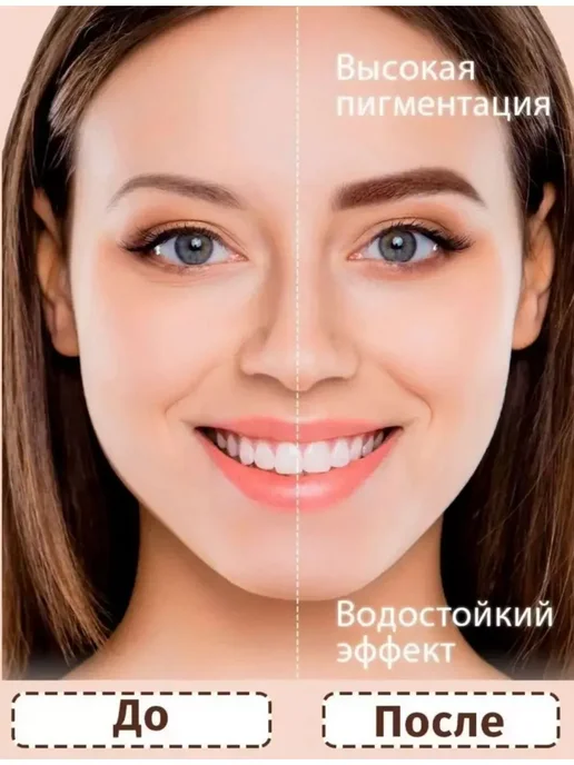 Queens Magic Cosmetic Краска-штамп для бровей, коричневый, фото 3