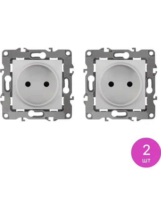 ЭРА Розетка силовая штепсельная 12-2105-01 16А Б0018254, 2 шт, 2 шт