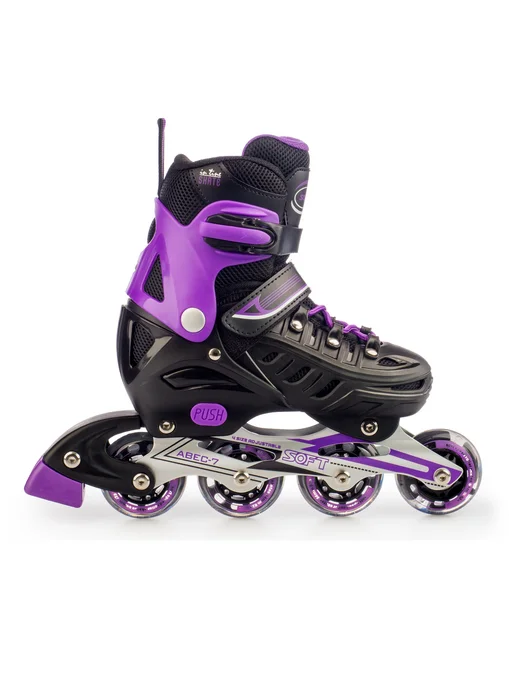 ASPORT Роликовые коньки раздвижные Purple, фиолетовый, фото 6