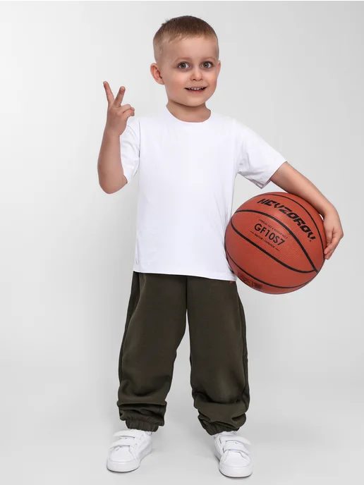 Mishka Baby штаны для мальчика спортивные летние, зеленый, фото 5