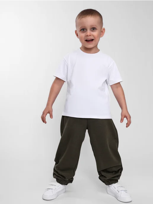 Mishka Baby штаны для мальчика спортивные летние, зеленый, фото 7