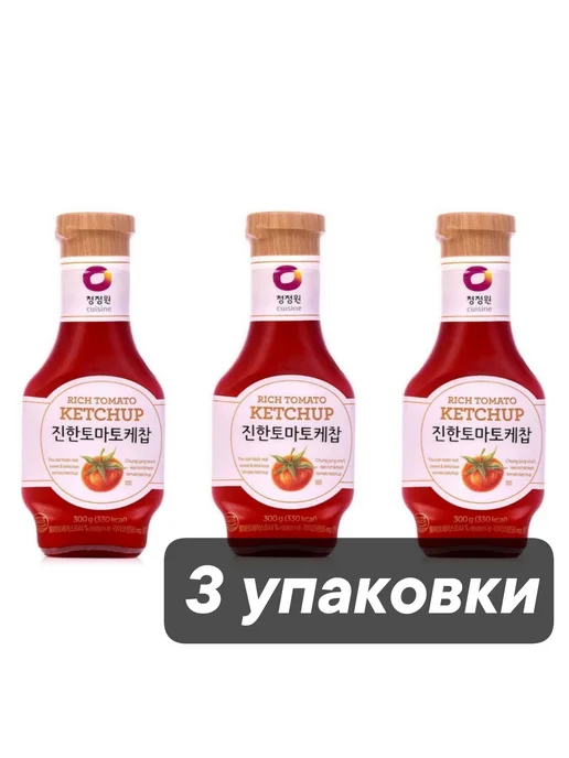 DAESANG Кетчуп Rich Tomato Ketchup 300 г, 300 г, 3 шт