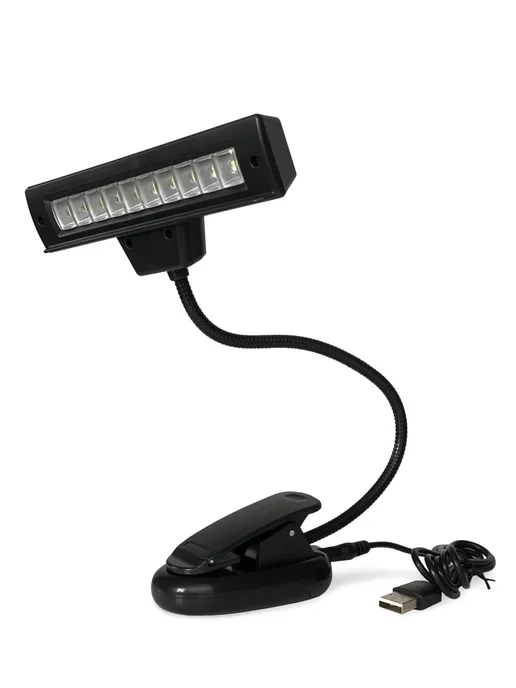 Legowise Переносной светильник 10LED на прищепке с кабелем USB, черный, фото 7