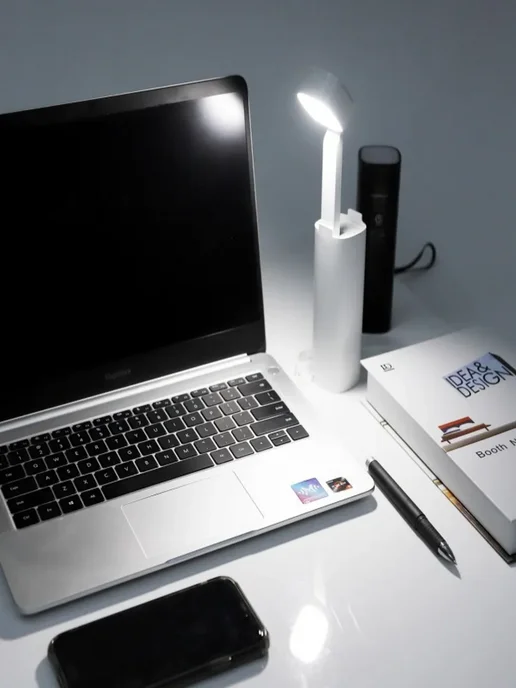 Светильник Powerbank внешний аккумулятор универсальный, белый, фото 3